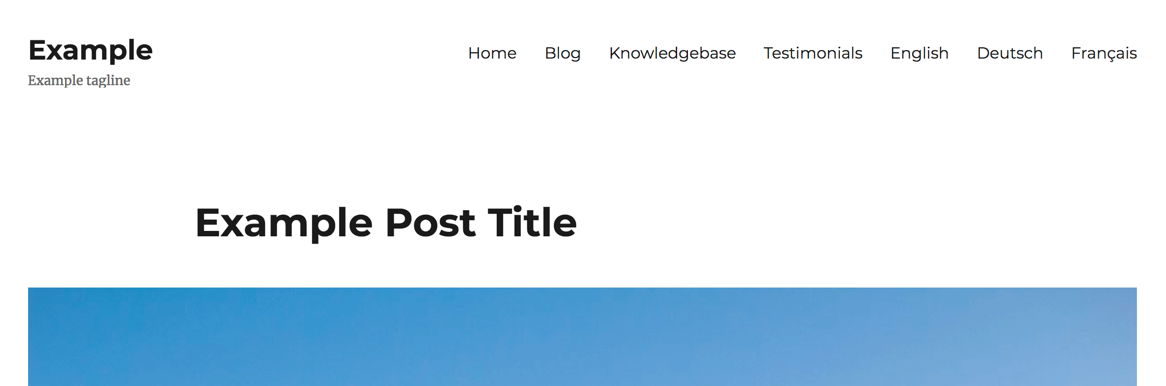 Basic language switching in WordPress