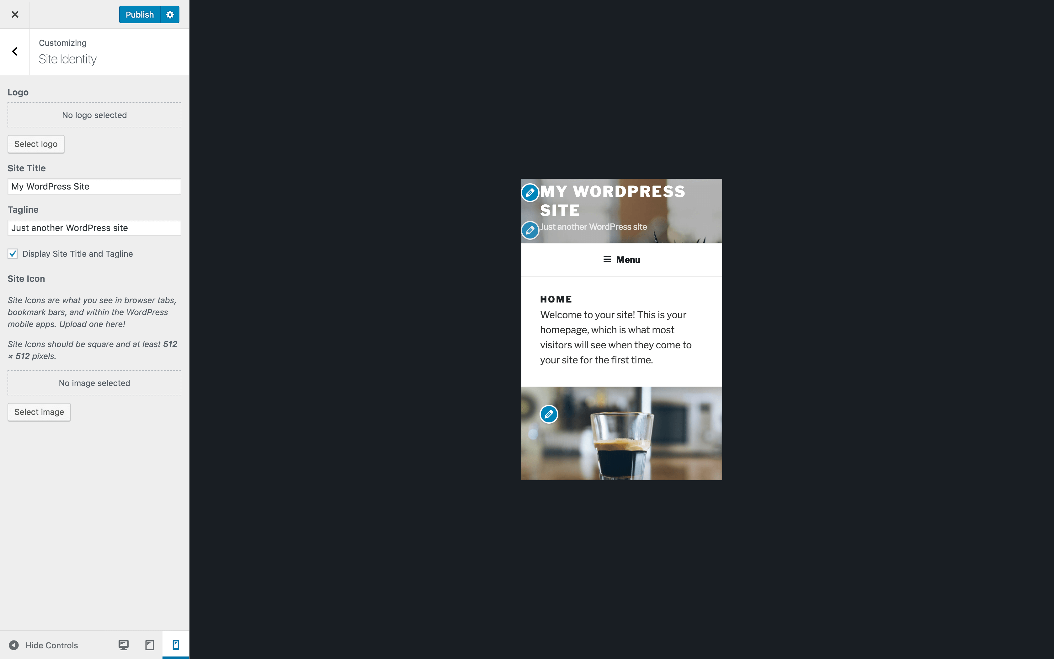 WordPress contains many elements to help you create mobile-first websites.