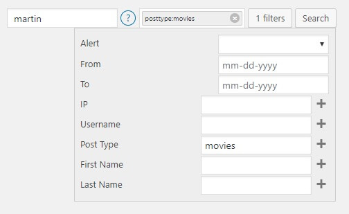 It’s important to be able to search for particular types of activities that indicate possible security breaches.