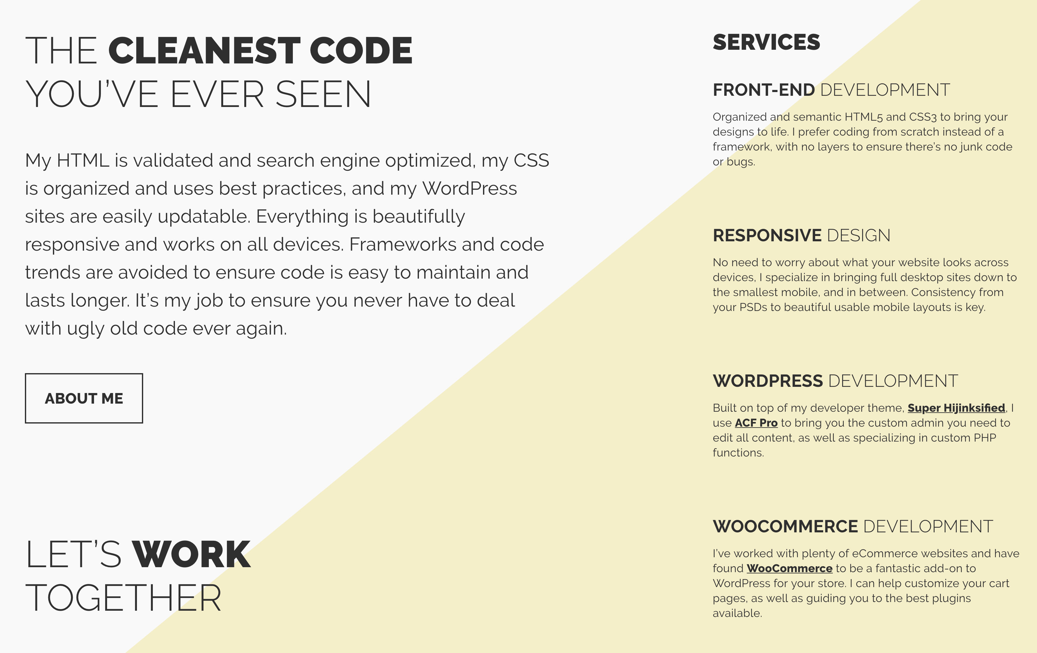Many freelance developers offer a number of services – which are essentially individual revenue streams.