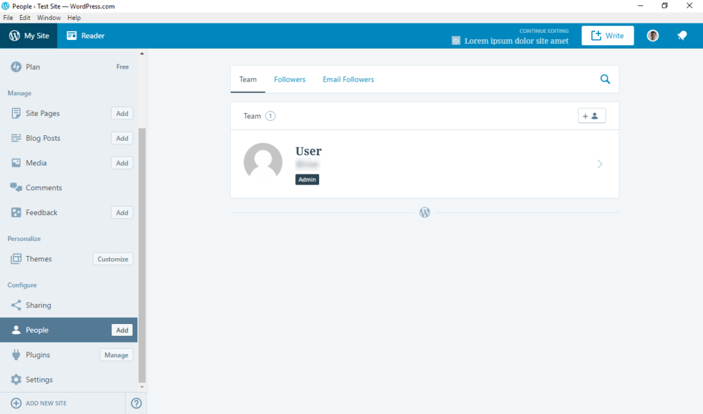 wordpress desktop app manage users