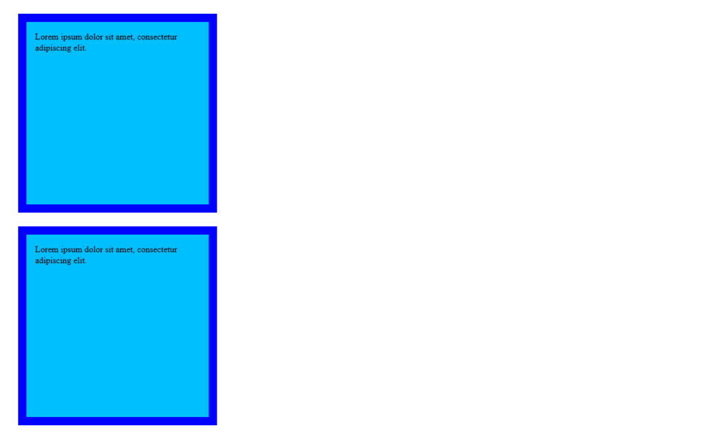 css box model adding a margin and second element