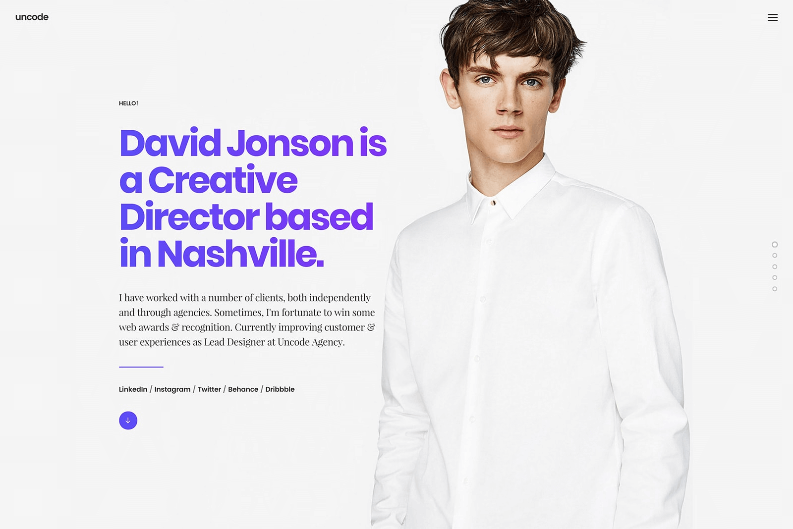 The Uncode Creative Director demo.