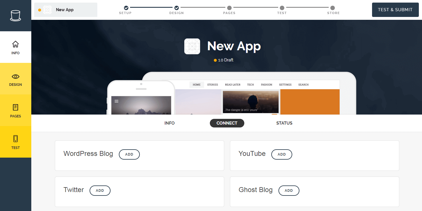 The appful dashboard.