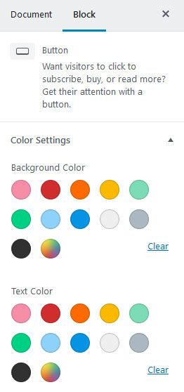 change design of wordpress button