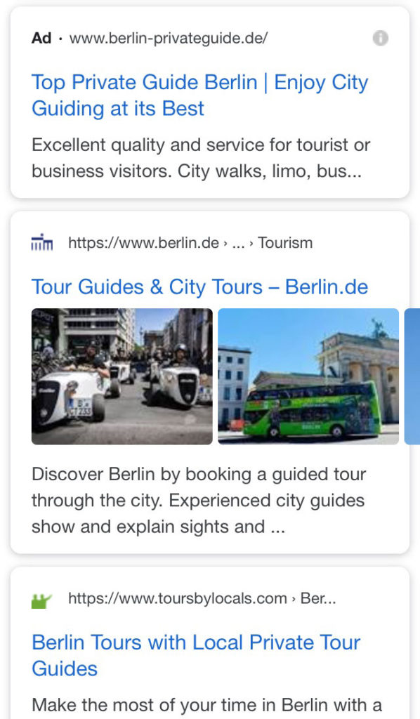 google new layout mobile