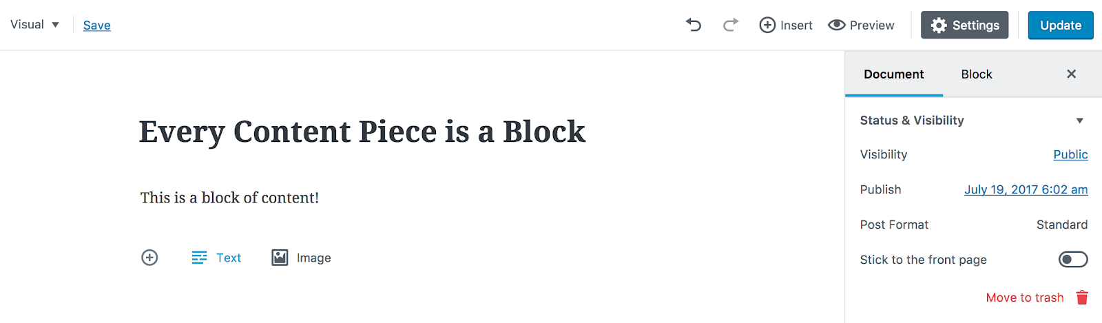 Example of Gutenberg block