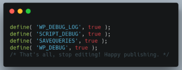 WP Debugging plugin.
